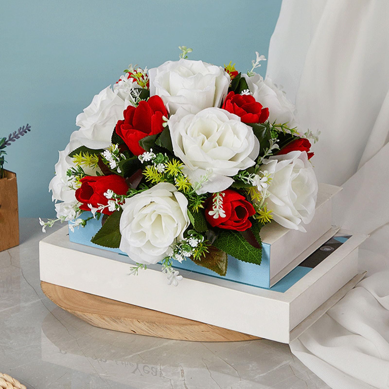 Amazon.co.jp: Uqezagpa 造花アレンジメント ウェディングパーティーの