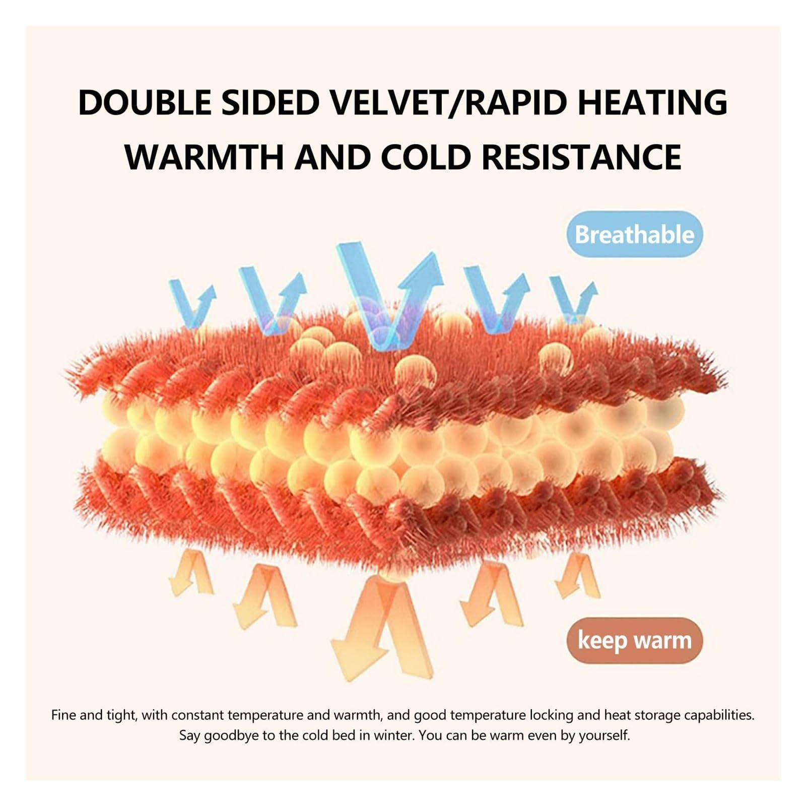 Piumino reversibile per tutte le stagioni, in velluto, per notti invernali, traspirante, per calore e comfort