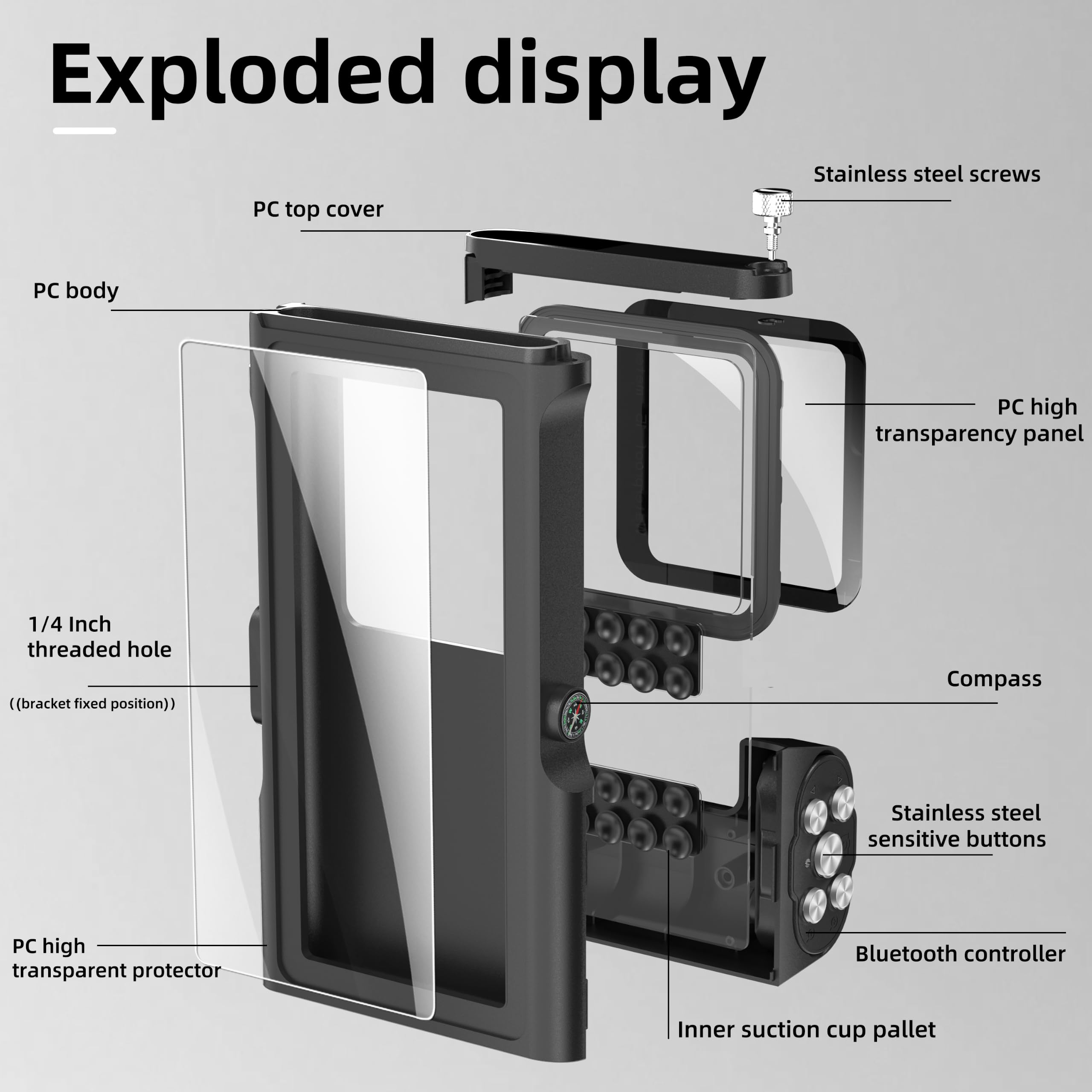 Custodia Impermeabile Smartphone IPX8 Porta custodia cellulare impermeabile