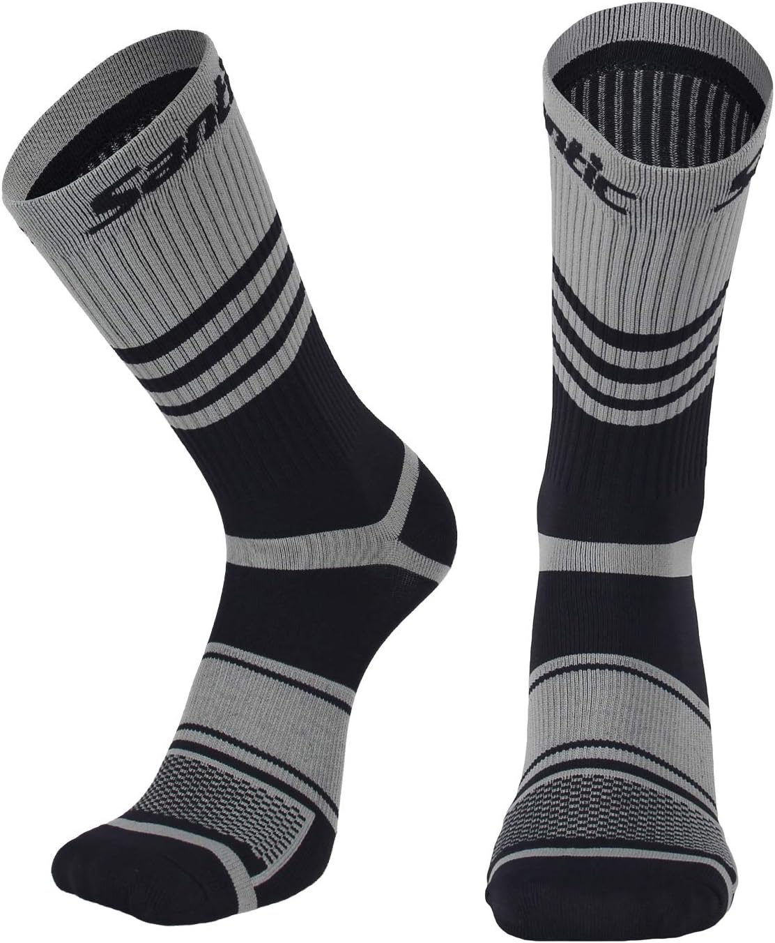 Santic Men's & Women's Cycling Socks Cotton Running Hiking Soccer Socks Crew Athletic Anklets - Image 2