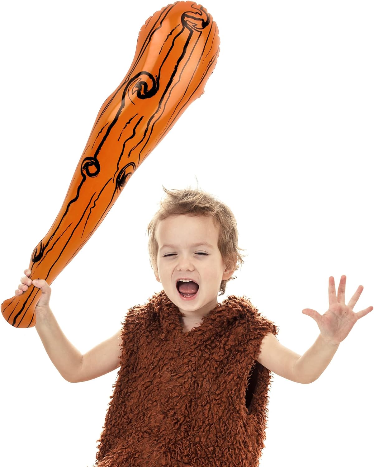 16 Pcs Inflatable Caveman Stick Blow up Baseball Bat Caveman Stick for Cosplay Birthday Holiday Caveman Themed Party Supplies image 3 of 7 B0D4991S3H