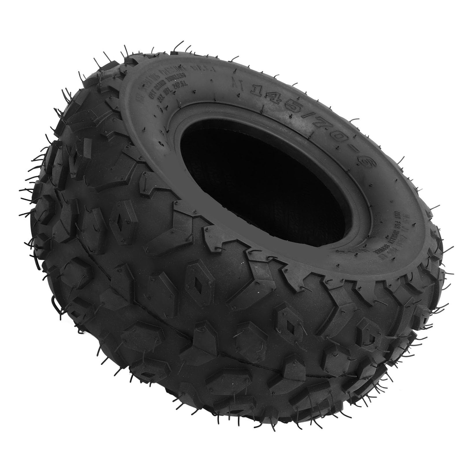 Pneu Tubeless 145/70‑6 Pour ATV UTV Go Kart, Pneus Tout Terrain en Caoutchouc Épais Anti Crevaison Antidérapant