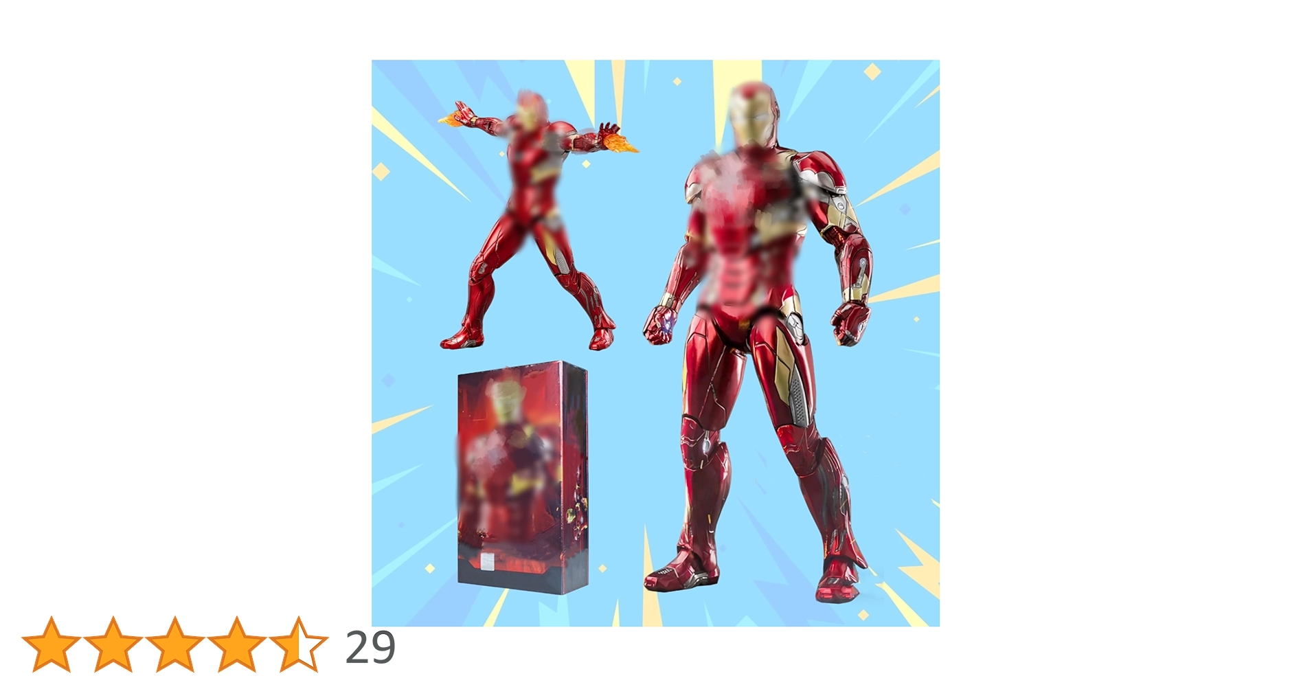 Amazon.co.jp: LonullyMege MK46アイアンマンアクションフィギュア-7