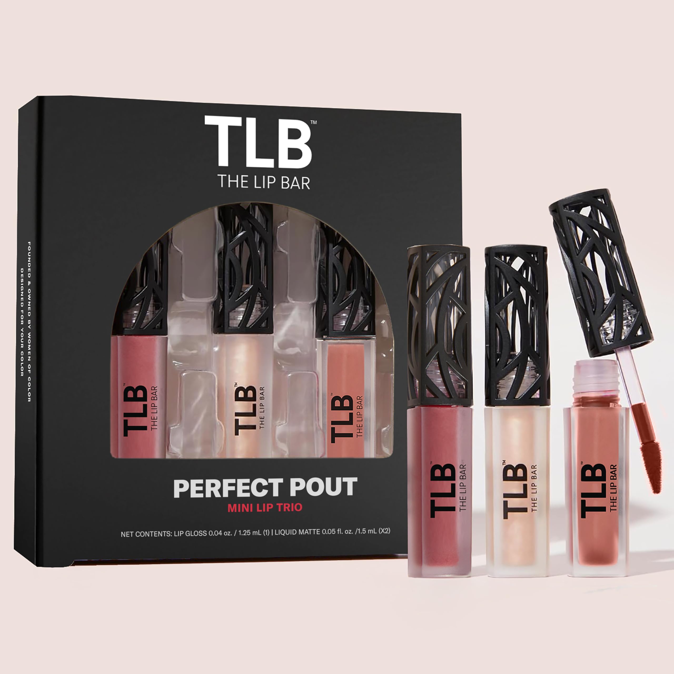 Perfect Pout Mini Lip Trio - Trophy Wife Lip Gloss Bawse Lady Nonstop Liquid Matte Gamechanger Gloss Up