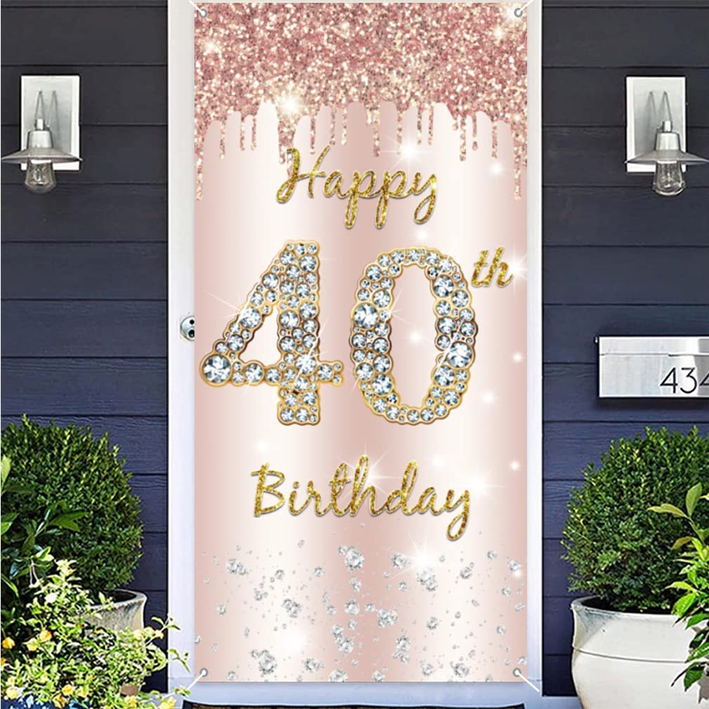 40 anni di festa di compleanno Balloon Letter Confetti Oro Rosa Tendina impermeabile - Cina Palloncini e palloncini in alluminio prezzo