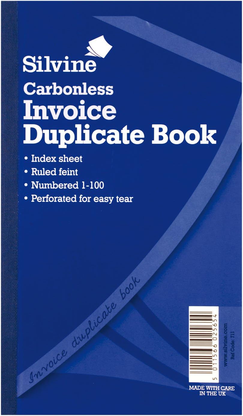 Carbonless Duplicate Invoice Book 206x127mm Ref 711 Amazon.co.uk