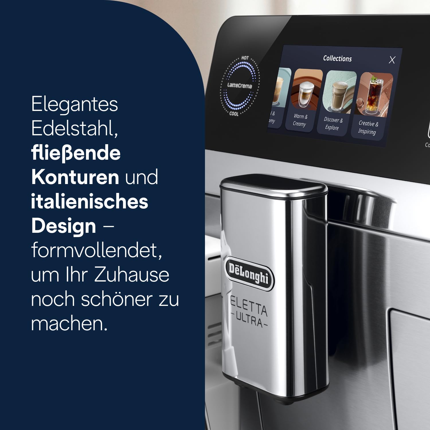 De'Longhi Eletta Ultra Kaffeevollautomat NEU - LatteCrema Milchsystem – Bild 8
