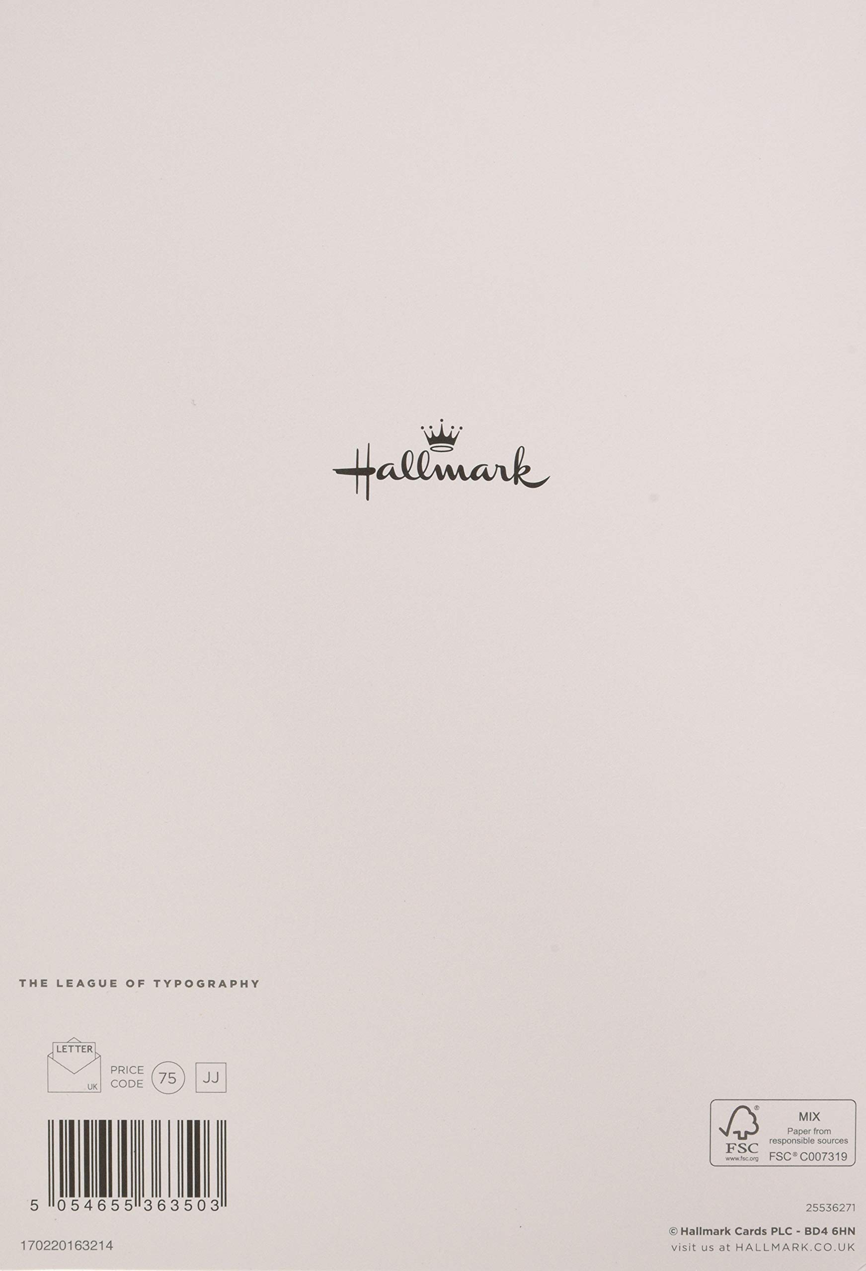 Hallmark Vatertagskarte Für Großvater – Traditionelles Design, Mit Goldfolie, Recyclingpapier, 20,2 X 13,8 Cm