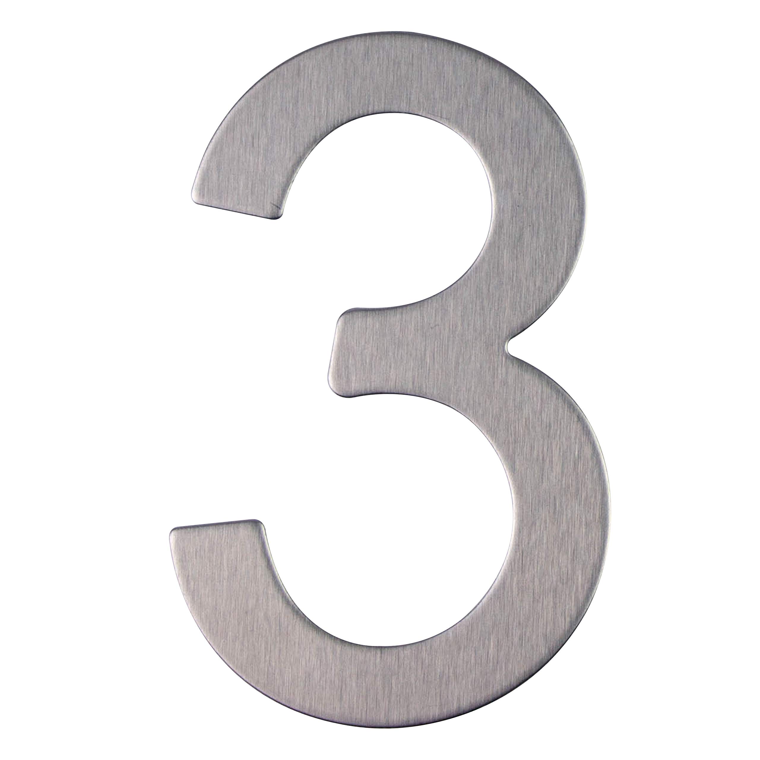 Buy Adhesive House Number, Modern Stainless Steel Door Numbers Signage