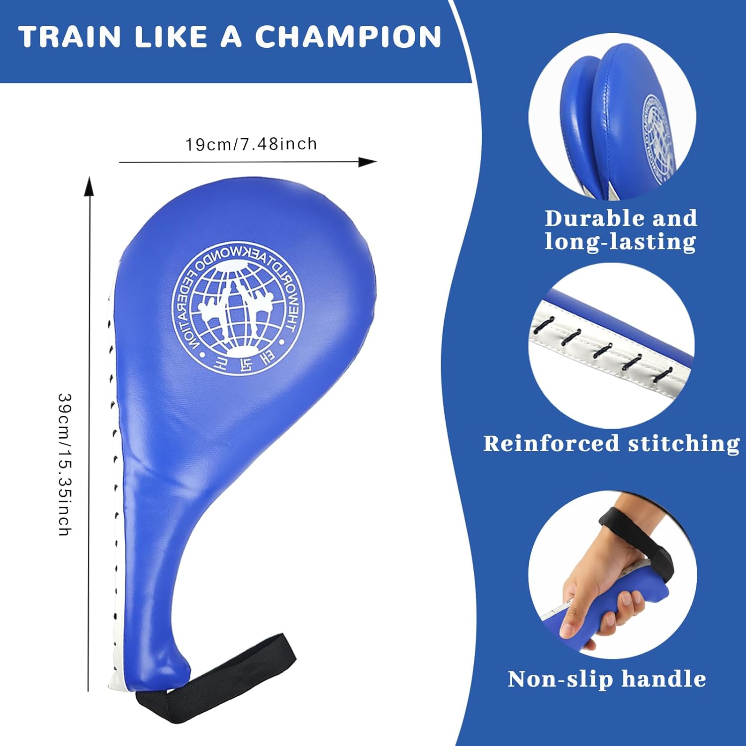 Taekwondo Training Set: Rebreakable Breaking Board & Kick Target Pad, Martial Arts Karate Boxing Sparring Gear, Durable Punching Kicking Equipment Gifts for Kids & Adults | by Cotkkstt (4)