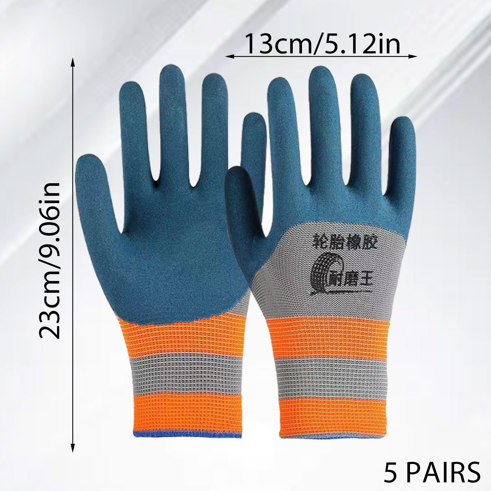 5 works of SSKHE Men's Work Gloves Made of Nylon Knitted Fabric,Garden Gloves,Precise and Comfortable Protective Gloves,Non-Slip Mechanic Gloves(Green) - Image 2