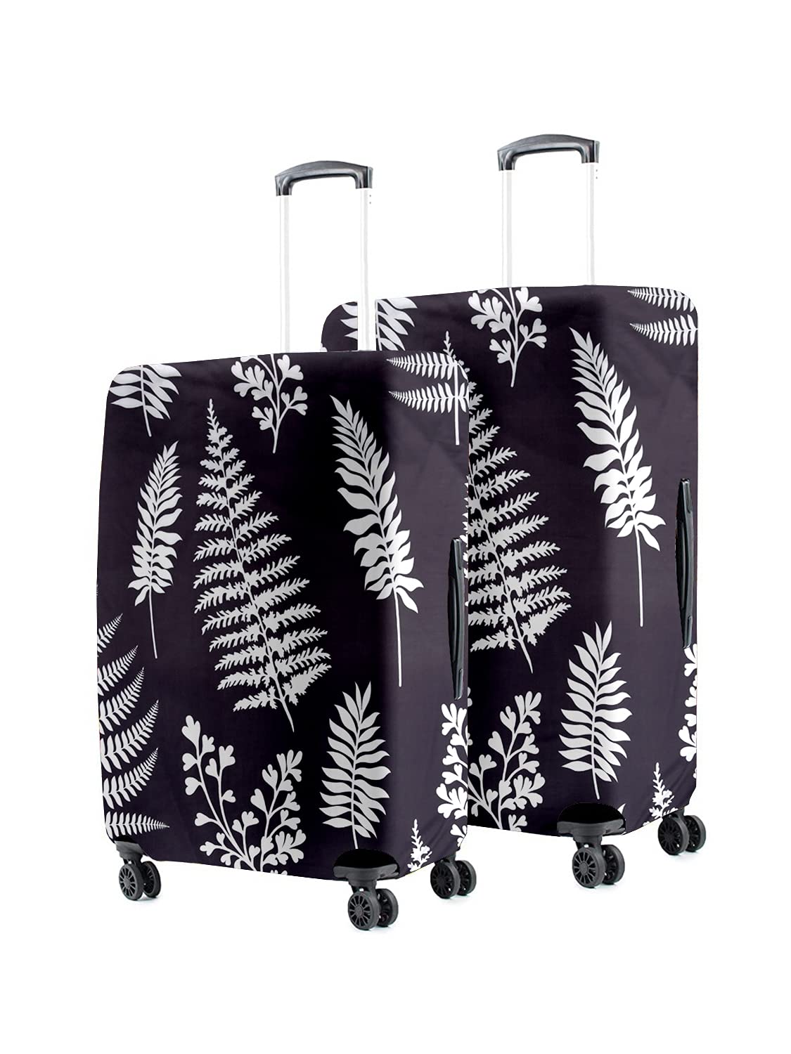 cortina Eco Friendly Spandex 55 cm (20 Inch) and 65 cm (24 Inch) Protective Luggage Cover Small Fits 18-22 Inch Medium Fits 22-26 Inch-Pack of 2-Black-picture-20