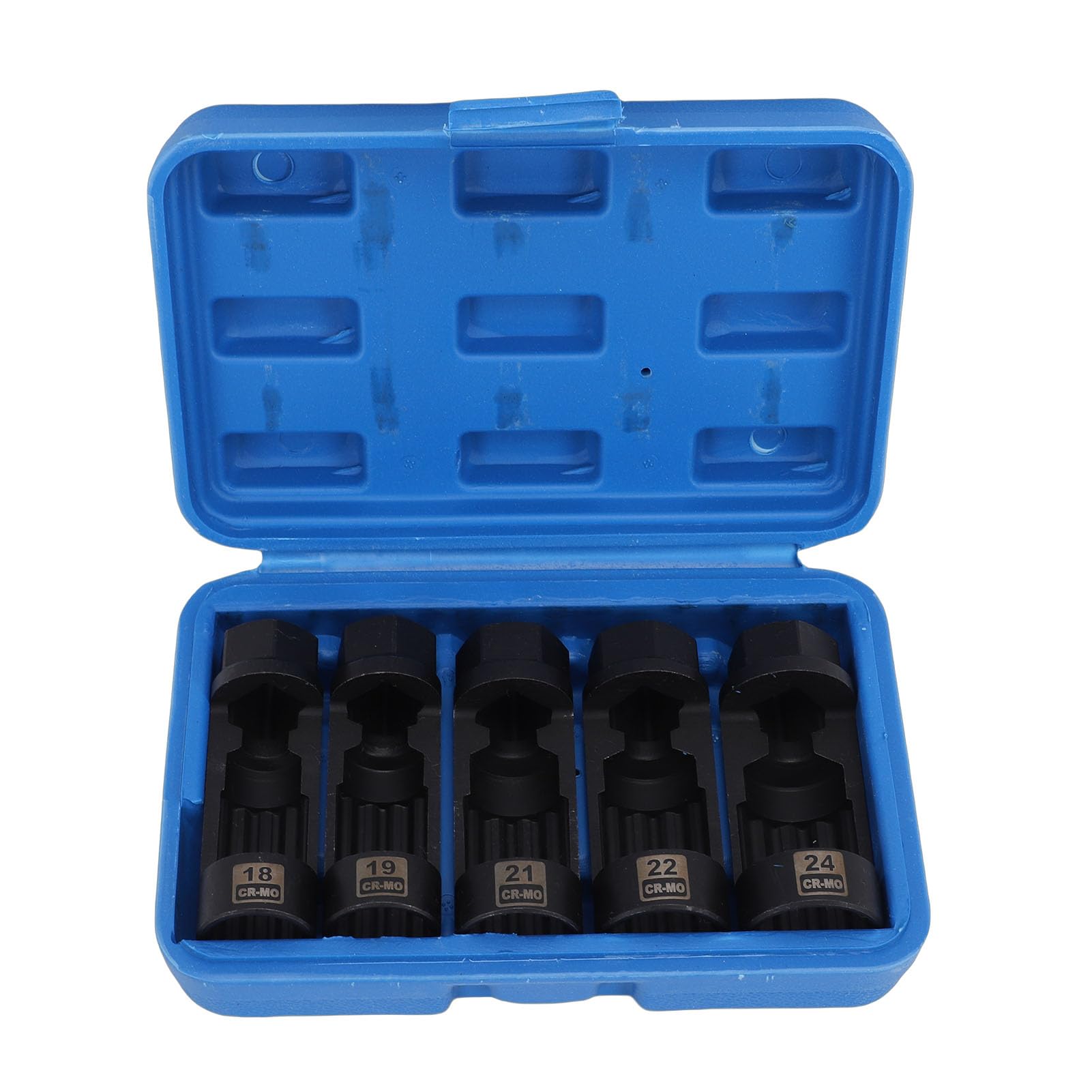Set di Bussole per Dadi Puntone, Set di Bussole a 12 Punti CR MO, di per Sospensione con Attacco da 18 Mm, 19 Mm, 21, 22, 24 e 1/2 Pollice, Ideale per la Rimozione e la Sostituzione del