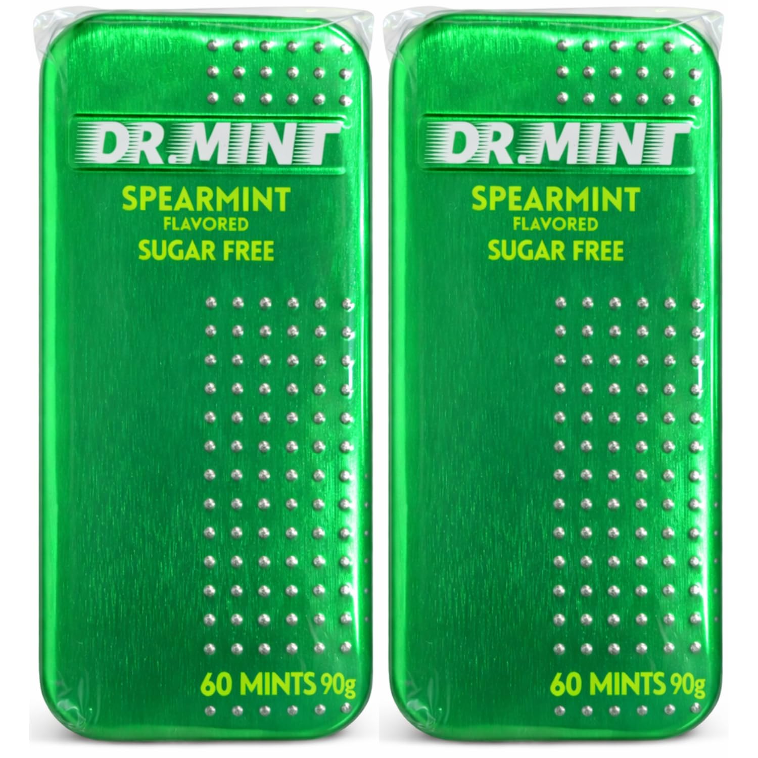 DR.MINT Spearmint Flavoured Sugar Free Impact Mints - 90g (Pack Of