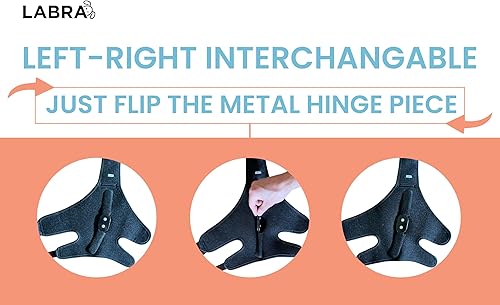 Miniatura 3 de Labra Rodillera canina para perro, férula de metal con bisagras, soporte flexible para ACL K9, CCL, rótula luxante, esguinces de ligamento cruzado