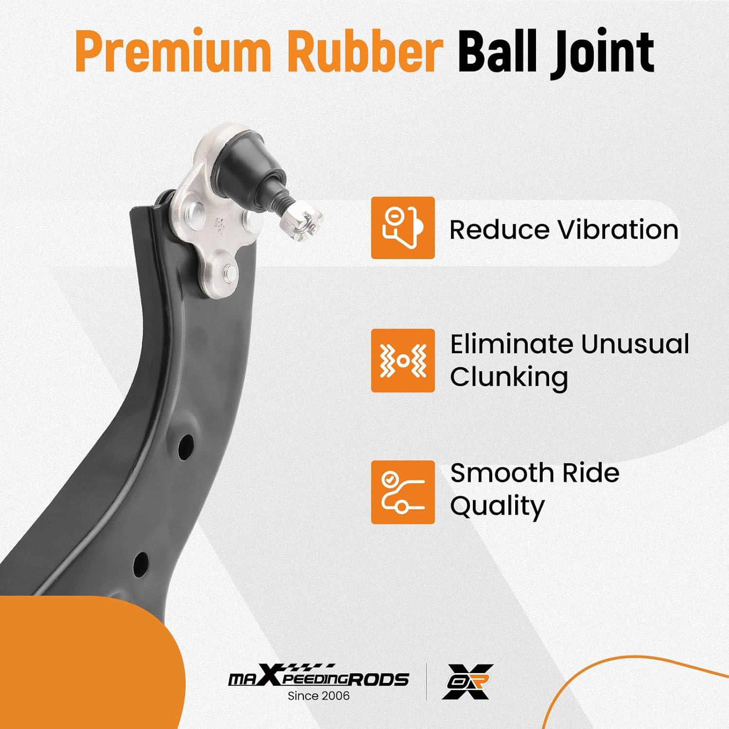 maXpeedingrods Front Lower Control Arms for Honda CR-V 2007-2011, 2 Piece Control Arm Kit with Ball Joints, Black