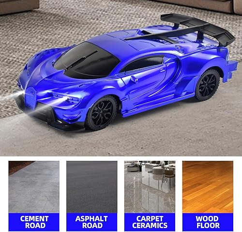 Miniatura 5 de Tuko Juguetes de coche a control remoto, juguetes RC para niños y niñas de más de 3 años (azul)