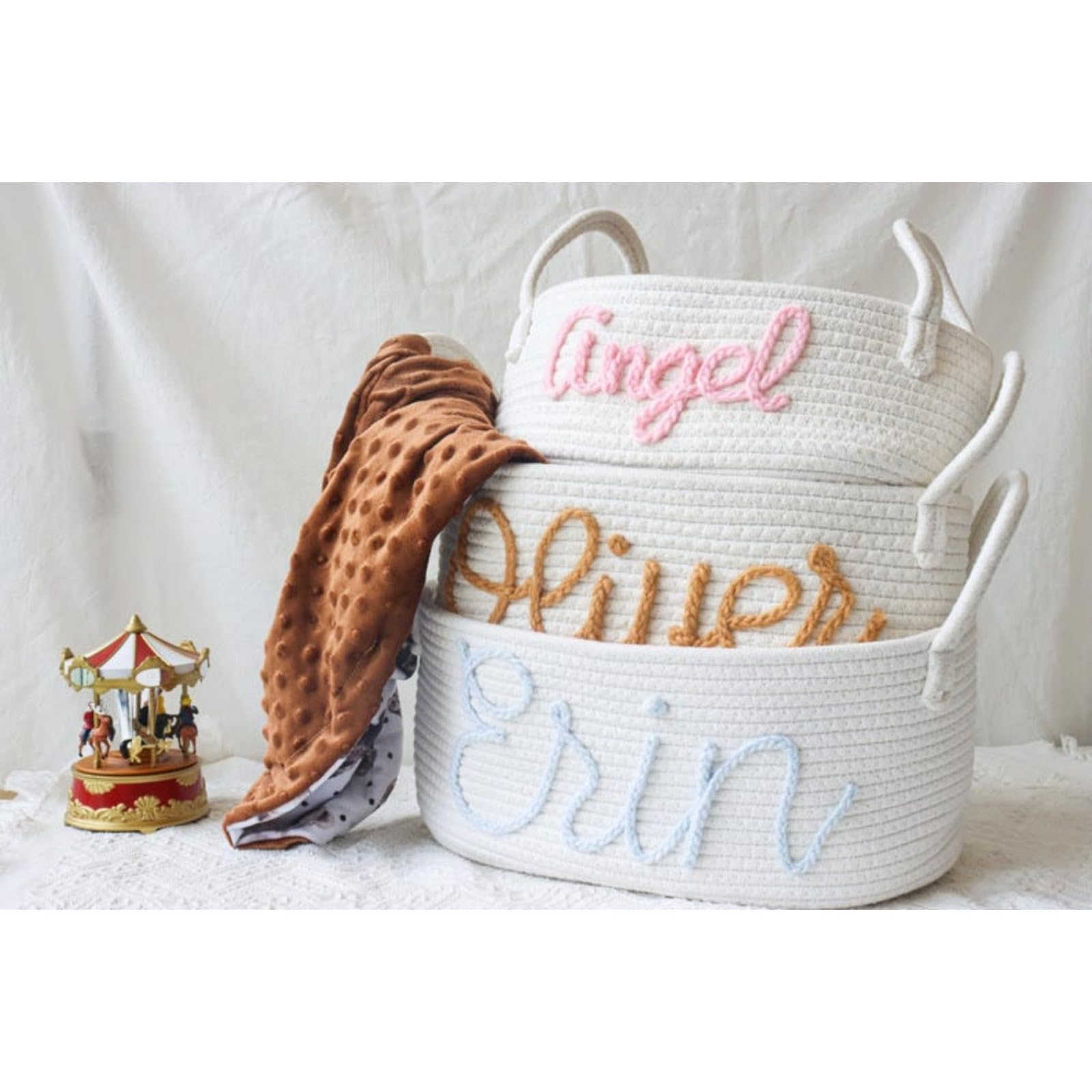 Cestas Personalizadas Para Niños Cesta De Regalo Para Baby Shower, Cesta De  Juguetes Personalizada Cestas Personalizadas Con Nombre, image size:1600x1600