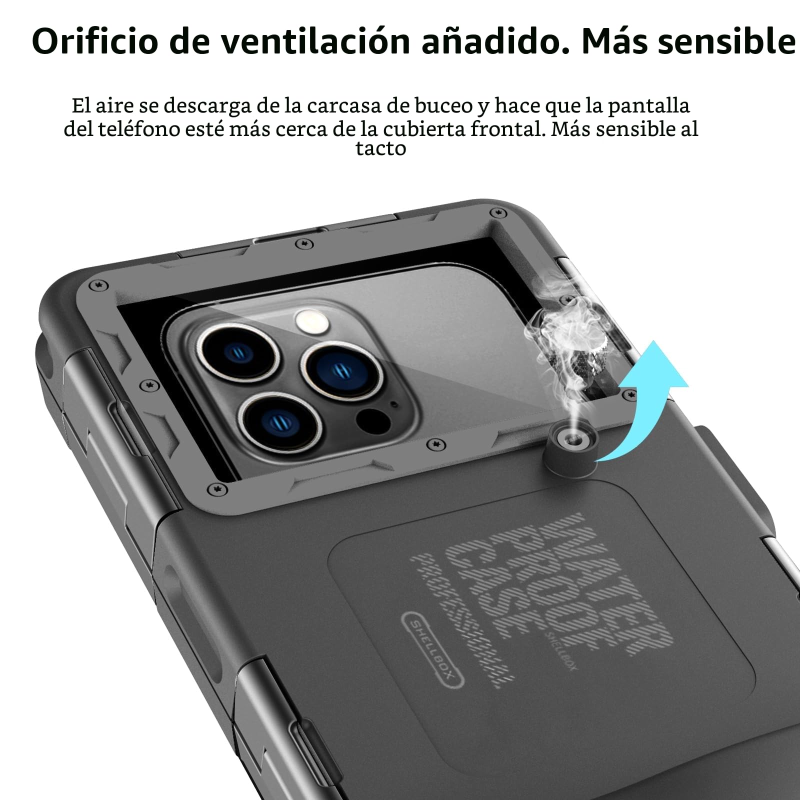 Funda Impermeable Móvil IPX8 Bolsa para Móvil Estanca a Prueba de Agua Compatible para iPhone 17 Air 16e 16 Plus 17 16 Pro 17 16 Pro MAX 14 Pro 13 Pro MAX 13 13 Pro 12 13 Pro MAX Samsung S25 s24