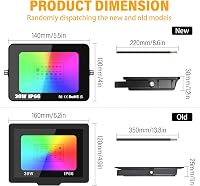 RIGIDON 30W RGB LED reflektor távirányítóval, 16 szín, dimmelhető kerti lámpa 3