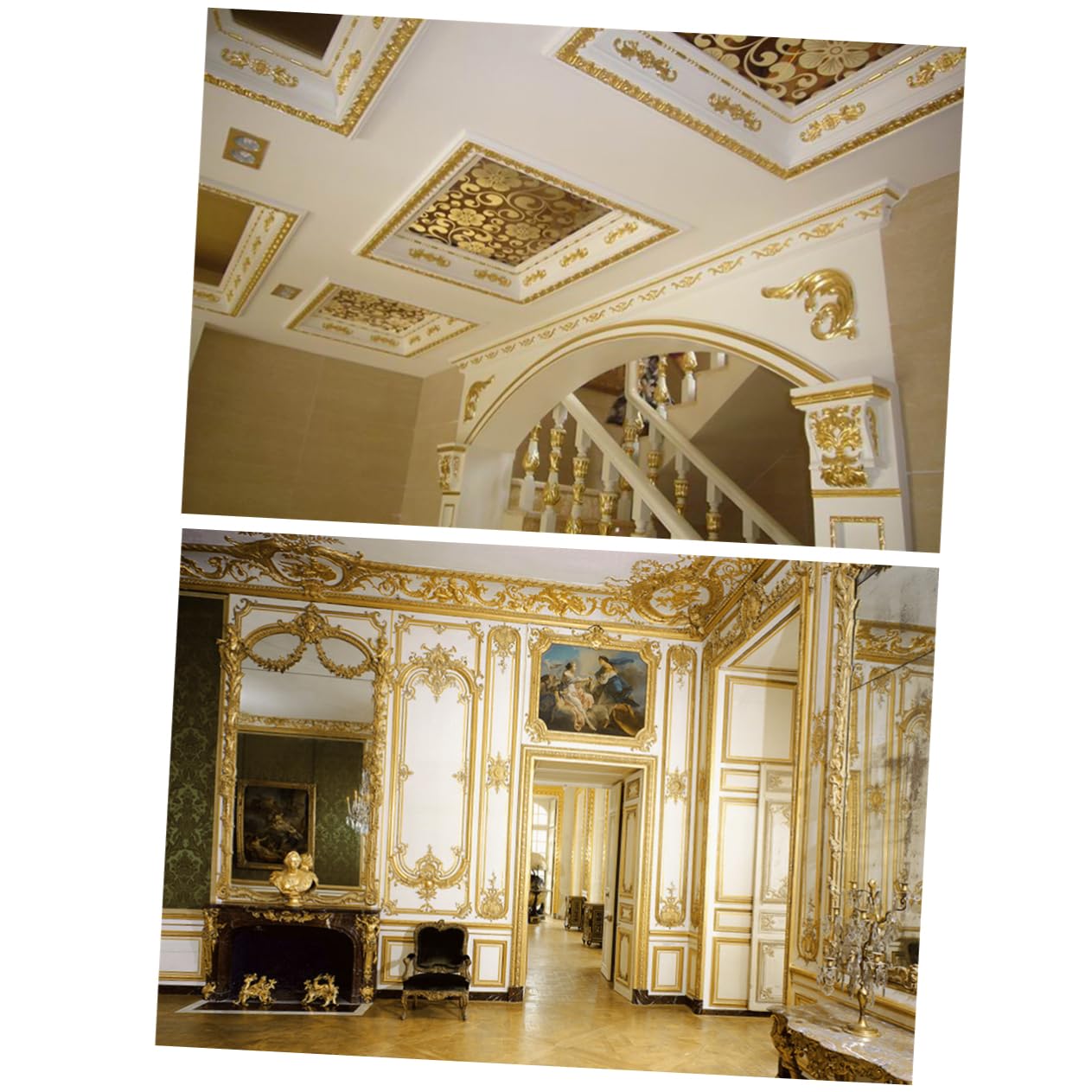 300 Fogli Finta Foglia d'oro Foglia Lamina d'oro Finto Oro Foglia di Lamina Dorata Lamina in Foglia d'oro Fiocchi di Foglie Metalliche Forniture di Foglie d'oro