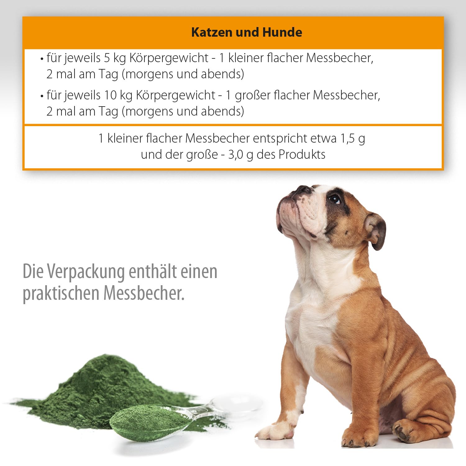 BARFeed Espirulina | Fuente de proteína y vitamina B12 | Barf para gatos y perros | Alimentación cruda | 200 g