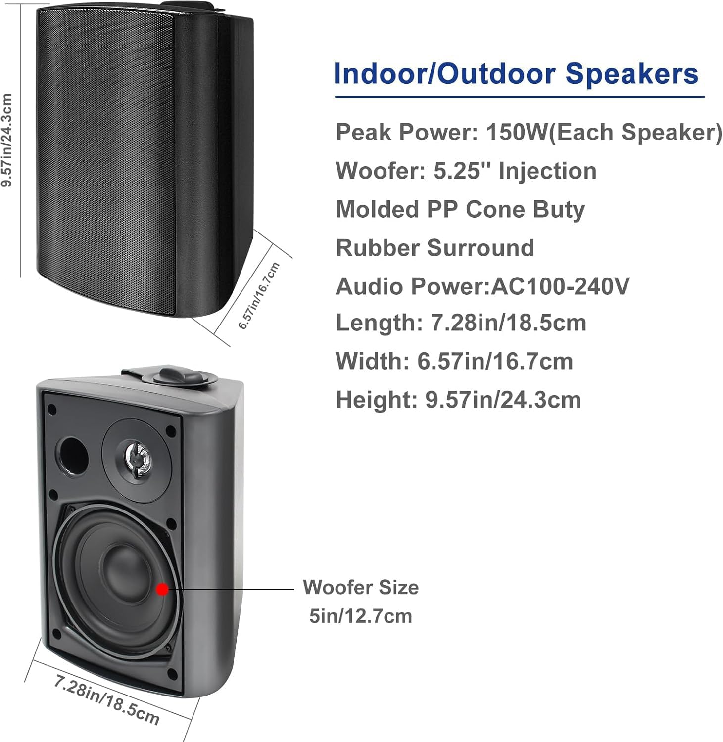 STUDIOFINIX speaker with adjustable swivel bracket