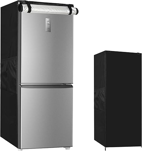 WELIDAY Cubierta vertical para refrigerador al aire libre, 23 pulgadas de largo x 23 pulgadas de ancho x 56 pulgadas de alto, impermeable, a prueba