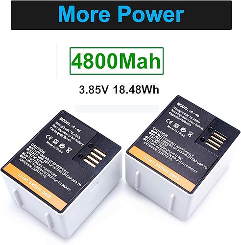 Miniatura 3 de Paquete de 2 baterías de repuesto para cámara de seguridad inalámbrica Arlo Pro 4 / Pro 3 / Pro 5/5S 2K / Arlo Ultra/Ultra 2 VMA5400 3.85V A-4a