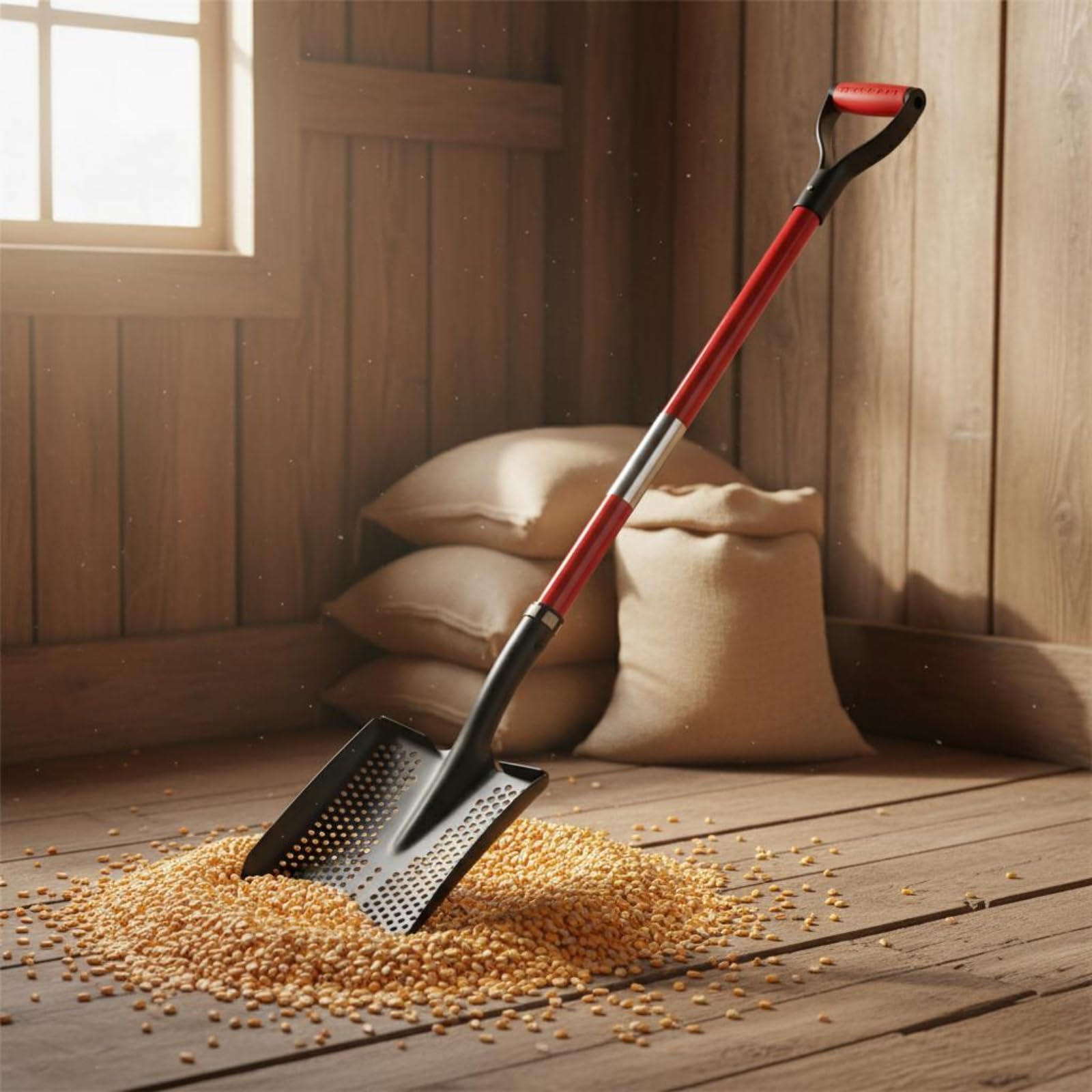 Baoblaze Pala Forata Drenaggio Badile Perforato Traforata con Struttura Smontabile E Manico Esteso per Materiali Misti Adatta per Manutenzione del