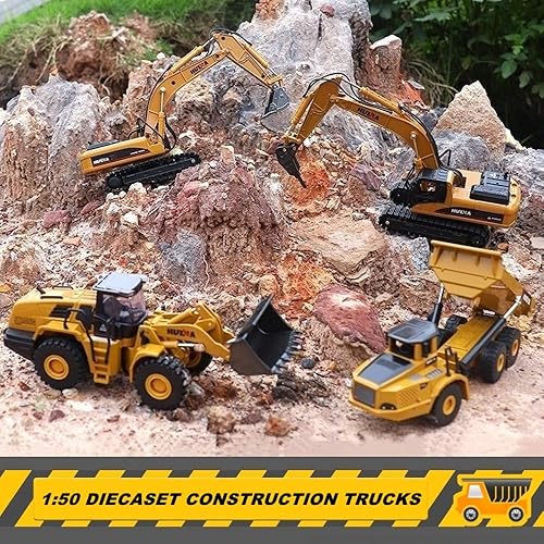 Miniatura 5 de YEIBOBO ! 150 Escala Diecast Pushdozer Juguetes, Aleación Ingeniería Vehículo Modelo Simulación Juguete (1714)