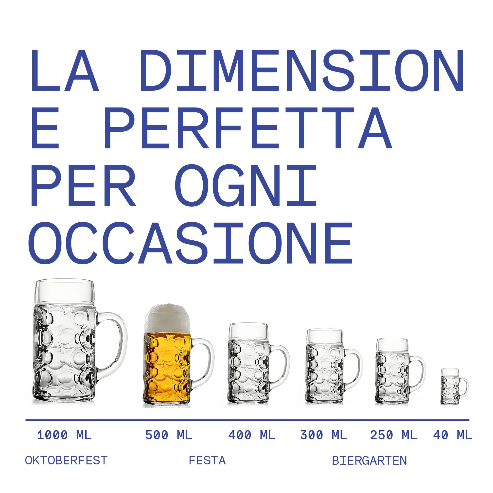 Stoelzle, boccale da birra tradizionale “Isar”, da 0,5 l, originale Oktoberfest, set da 6 pezzi, lavabile in lavastoviglie e di alta qualità