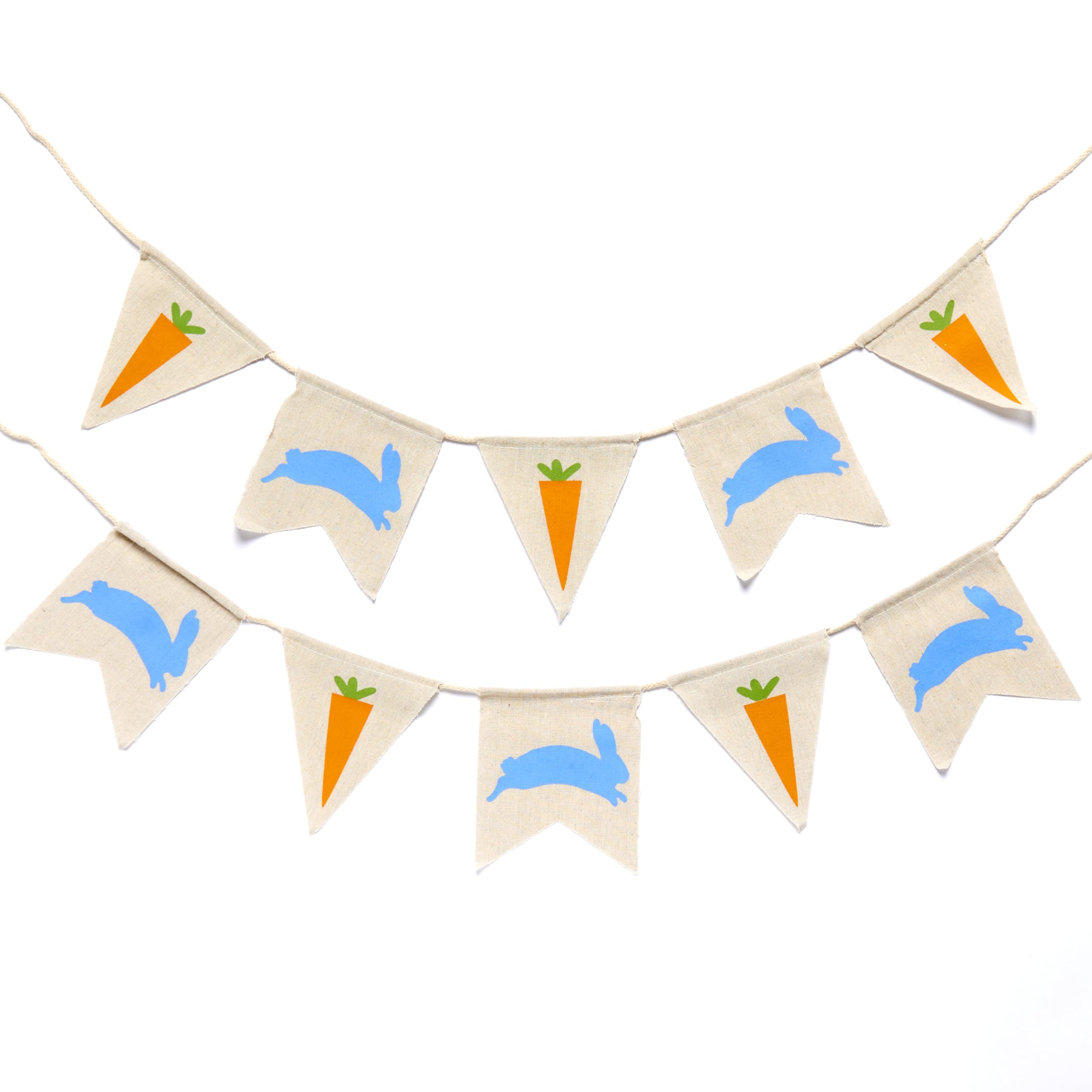 amscan 120433 Amscan - Easter Burlap Fabric Pennant Banner Party Hanging Decoration - 2.74m