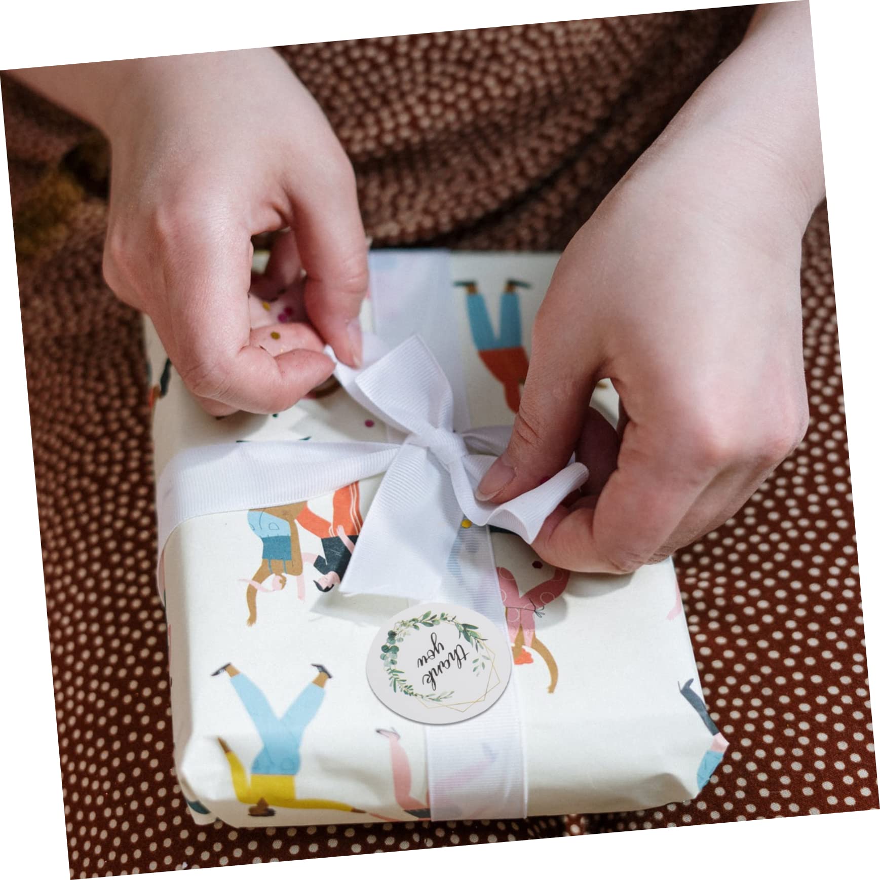 VILLCASE 18rotoli Adesivi Creativi Per Buste Con Design Di Ringraziamento Stickers Autoadesivi Per Decorazioni Di Feste Compleanni e Matrimoni