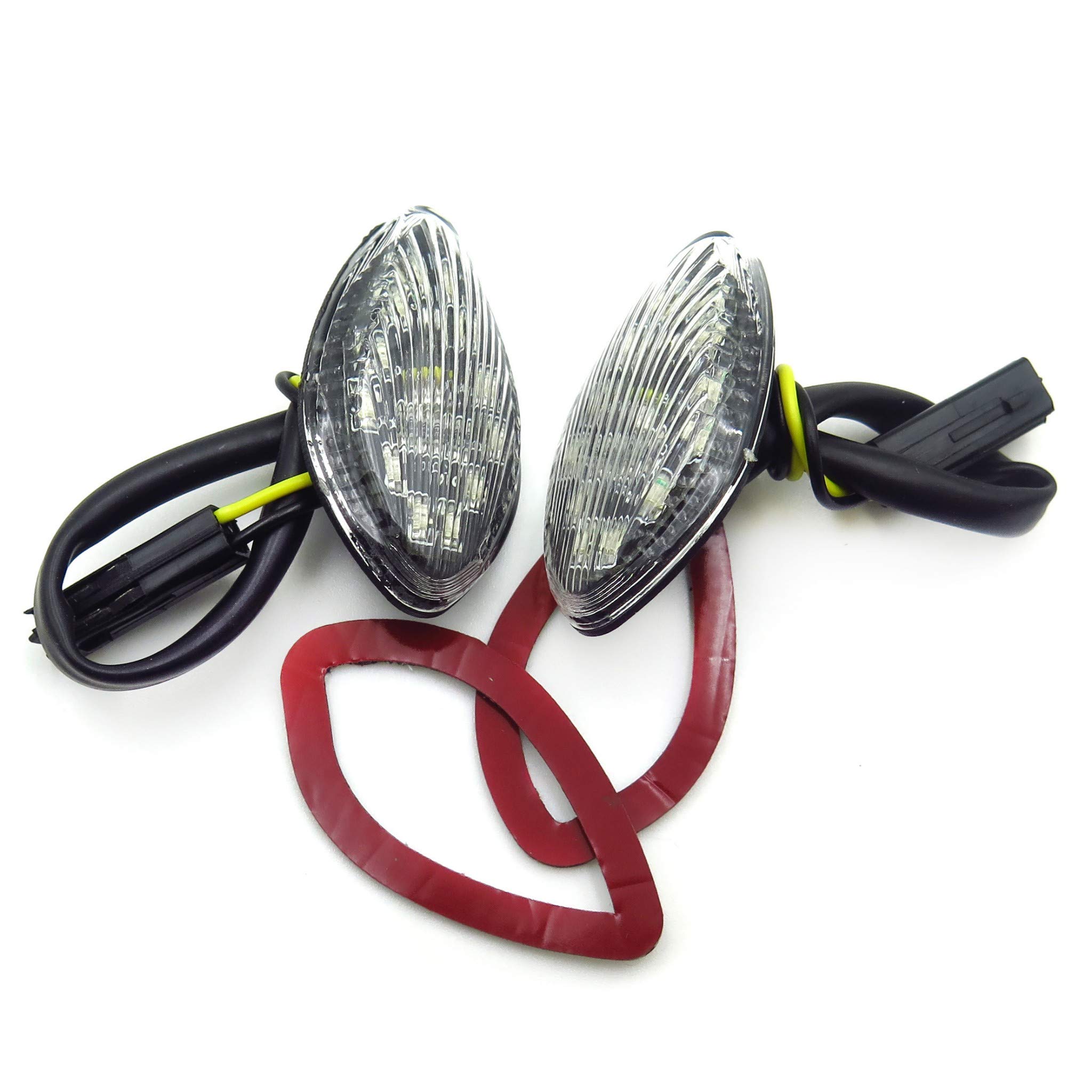 XKH- Motorcycle Clear Led Flush Mount Turn Signal Compatible with Cbr 919 600 F3/F4/F4I 600Rr 1000Rr [B00Y7C8IQ0]