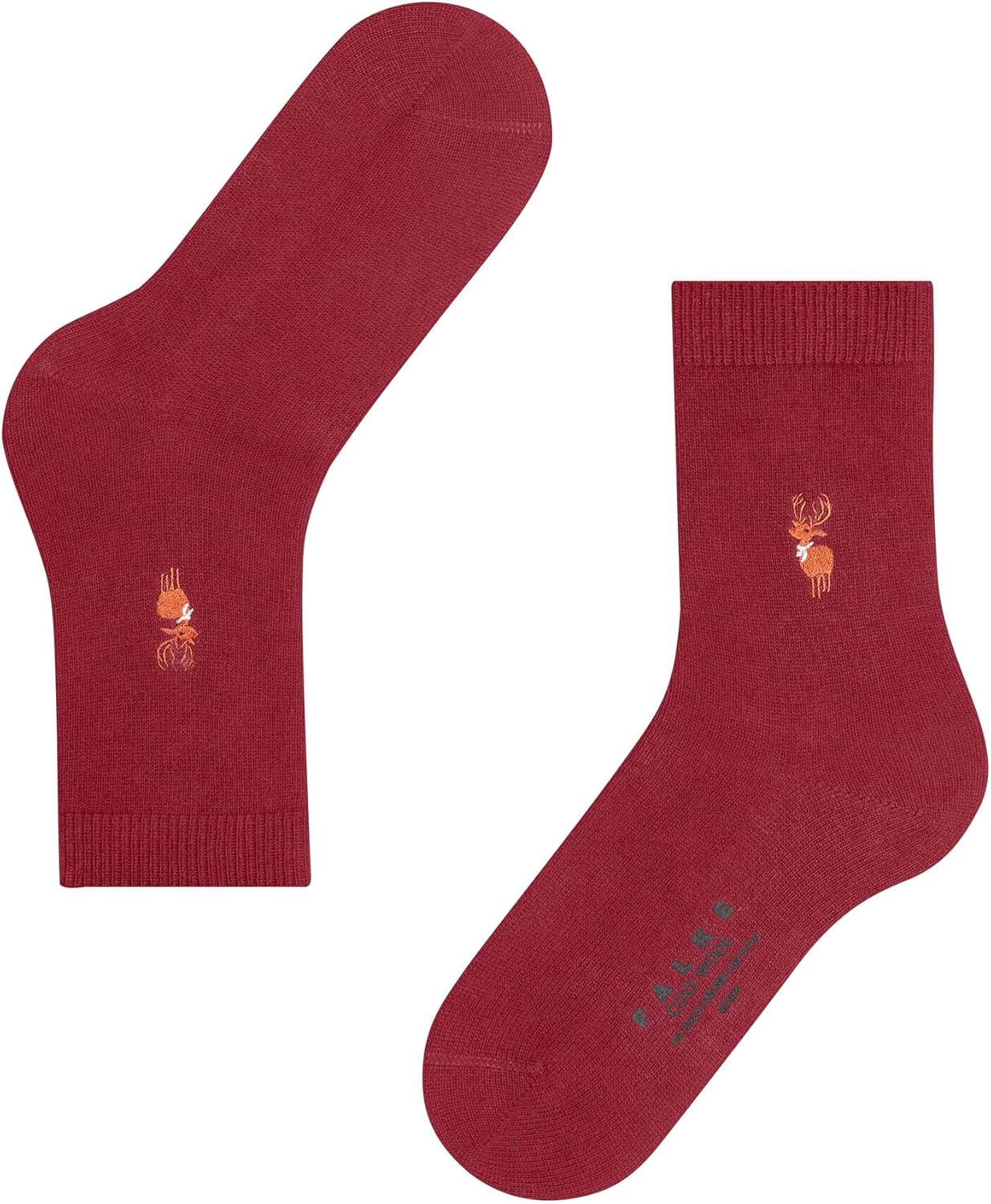 FALKE Women's Cosy Wool Reindeer Socks, 1 Pair
