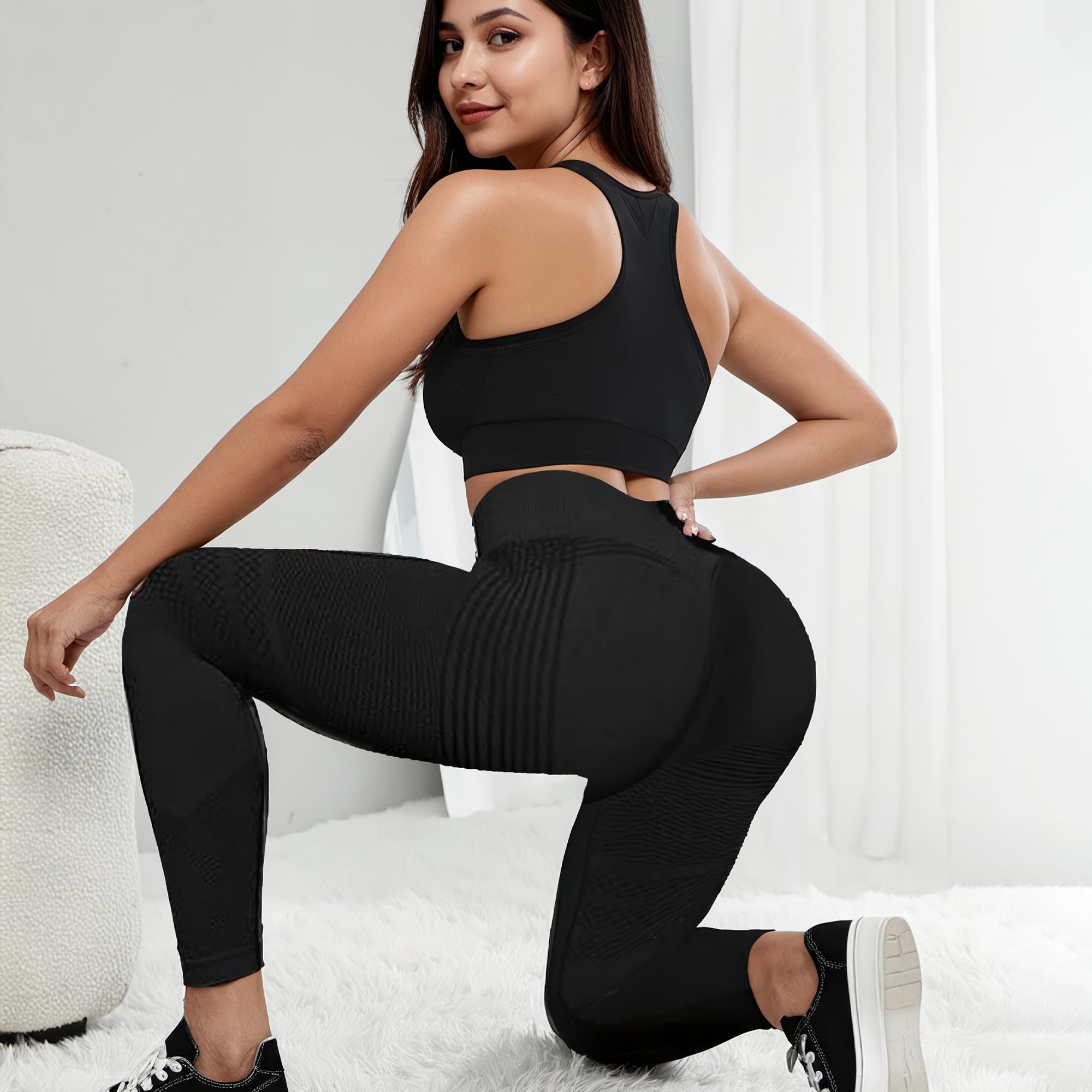 Legginsy antycellulitowe, sportowe legginsy push-up dla kobiet, nieprzezroczyste, kompresyjne, sportowe spodnie z wysokim stanem, joga, pilates