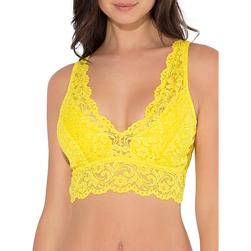 Smart & Sexy Signature Lace Deep V, Wireless Bralette for Women, available in Multi Packs