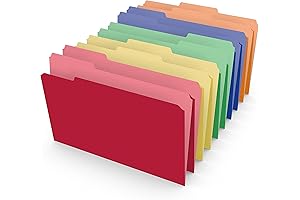 Staples Heavyweight Colored File Folders for Enhanced Legal Document Organization