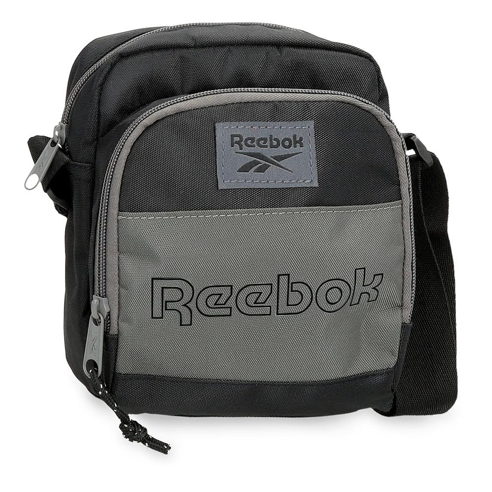 Reebok Arlo Small Black Shoulder Bag, 17 x 24 x 6 cm, Polyester, by Joumma Bags