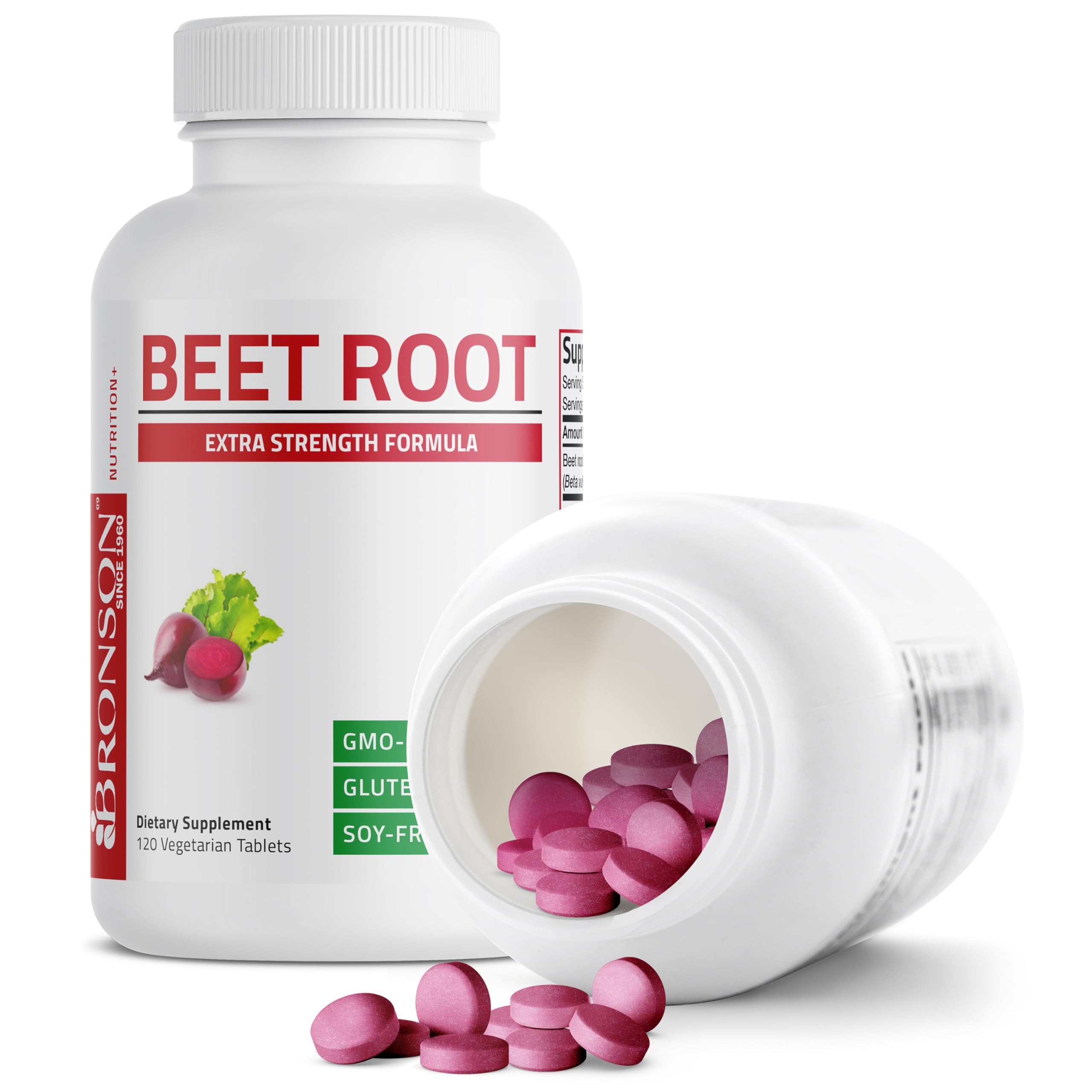 Bronson Beet Root Extra Strength, Non-GMO, 120 Vegetarian Tablets — Amazon image 6