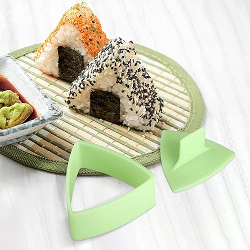 Miniatura 5 de DOITOOL Molde triangular de Onigiri de 2 piezas  Molde de bolas de arroz antiadherentes para hacer sushi  Molde de arroz clásico lindo molde de