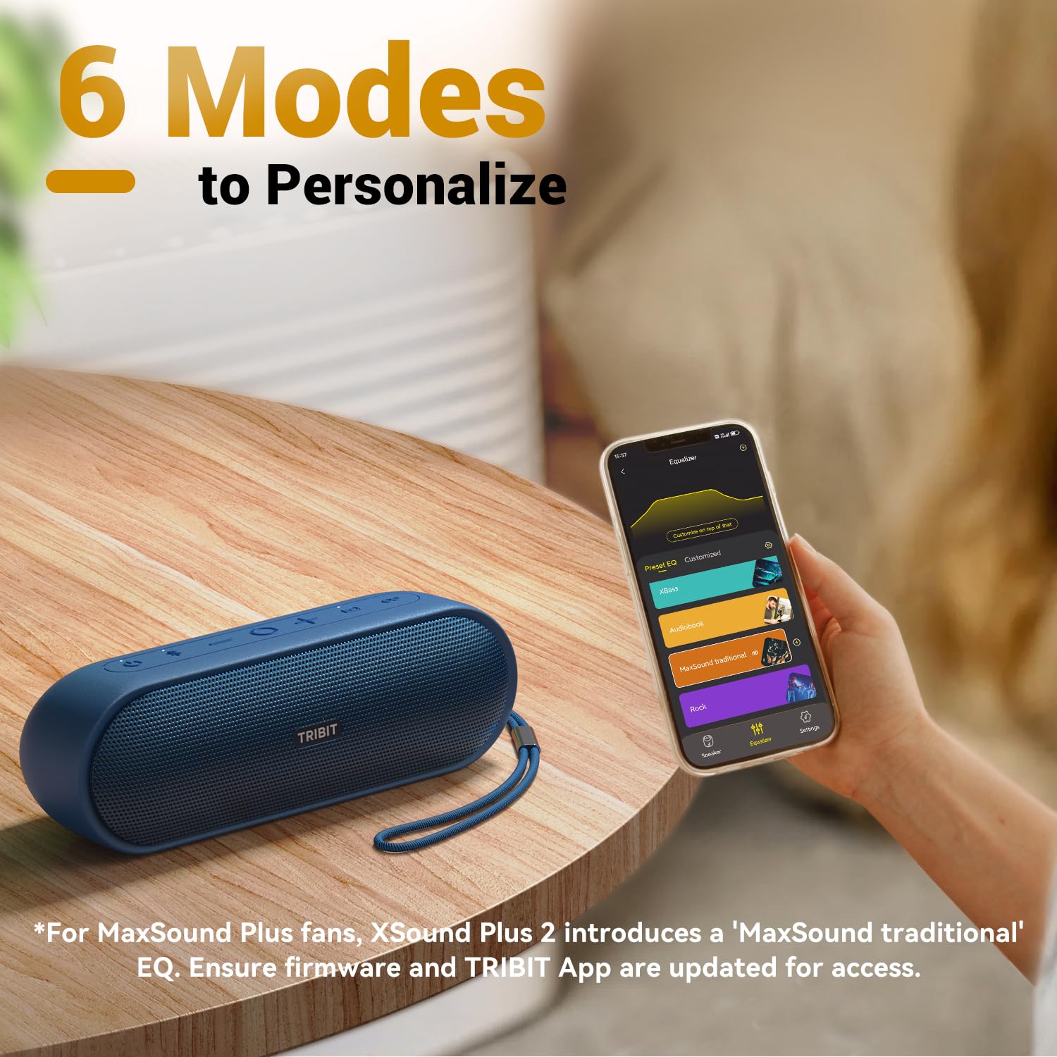 Tribit Przenośny głośnik Bluetooth XSound Plus 2, bezprzewodowy głośnik 30 W z XBass, IPX7, 24 godziny odtwarzania, dźwięk stereo, głośnik Bluetooth 5.3, na imprezę, do samochodu, podróży
