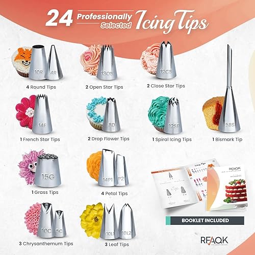 Miniatura 3 de RFAQK Juego de moldes para pasteles de 150 piezas para hornear + suministros de decoración de pasteles 3 moldes redondos antiadherentes (4, 7, 9