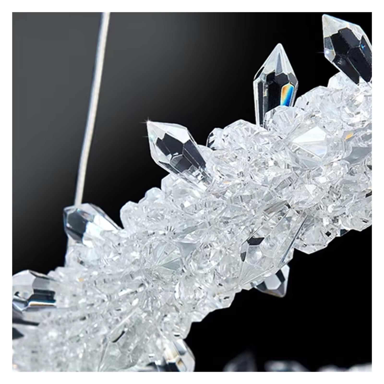 Nordic Crystal Okrągły Żyrandol K9 do Salonu Gabinet Sypialnia Hotelowa Hall Multi Pierścienie Lampa Wisząca LED Nowoczesna