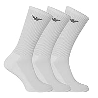 Emporio Armani Uomo 3-pack Medium Socks Sporty Terrycloth Confezione da 3 calzini medi