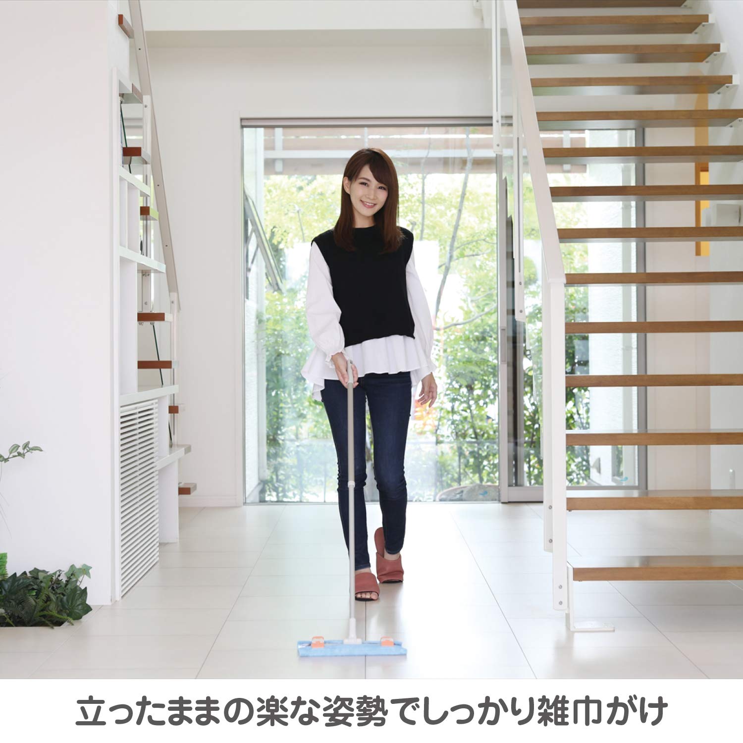 Amazon｜山崎産業 コンドル ぞうきんとシートが使えるフローリング