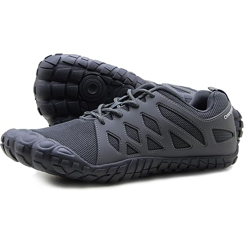 Oranginer Men's Barefoot Shoes - Big Toe Box - Minimalist Cross Training Shoes for Men
