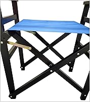Vista 5 de Director Folding Chair Wooden Frame with Canvas Seat 2-Piece Set Populus Foldable Portable for Indoor Outdoor Use and Gifts