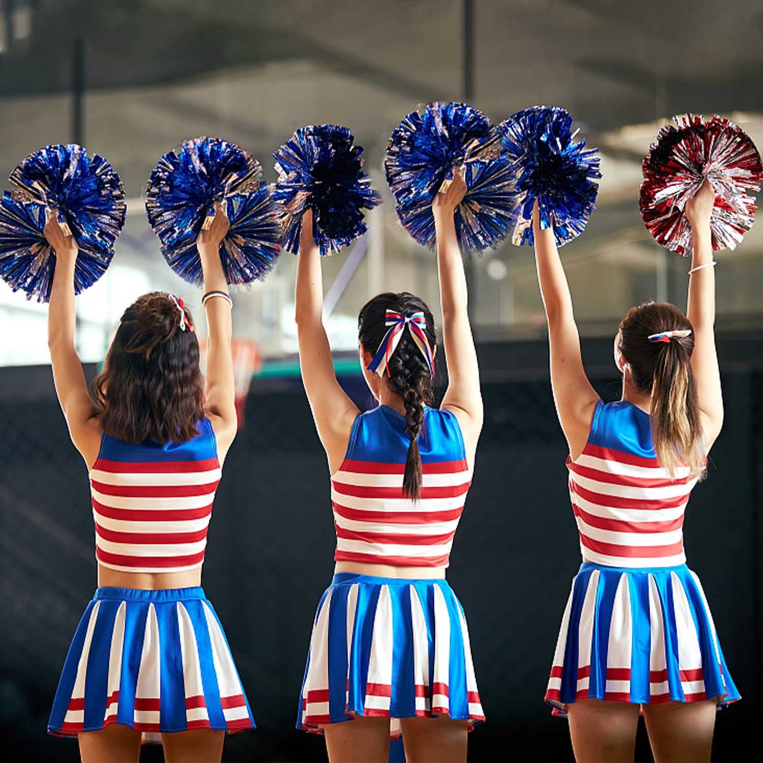 TIANLIN Pompons De Pom-Pom Girls, 2 Pièces Pompons Cheerleader Avec Poignée, Fleurs à La Main De Pompons De Pom-Pom Girl, Pour Les Evénements TIANLIN Pompons De Pom-Pom Girls, 2 Pièces Pompons Cheerleader Avec Poignée, Fleurs à La Main De Pompons De Pom-Pom Girl, Pour Les Evénements